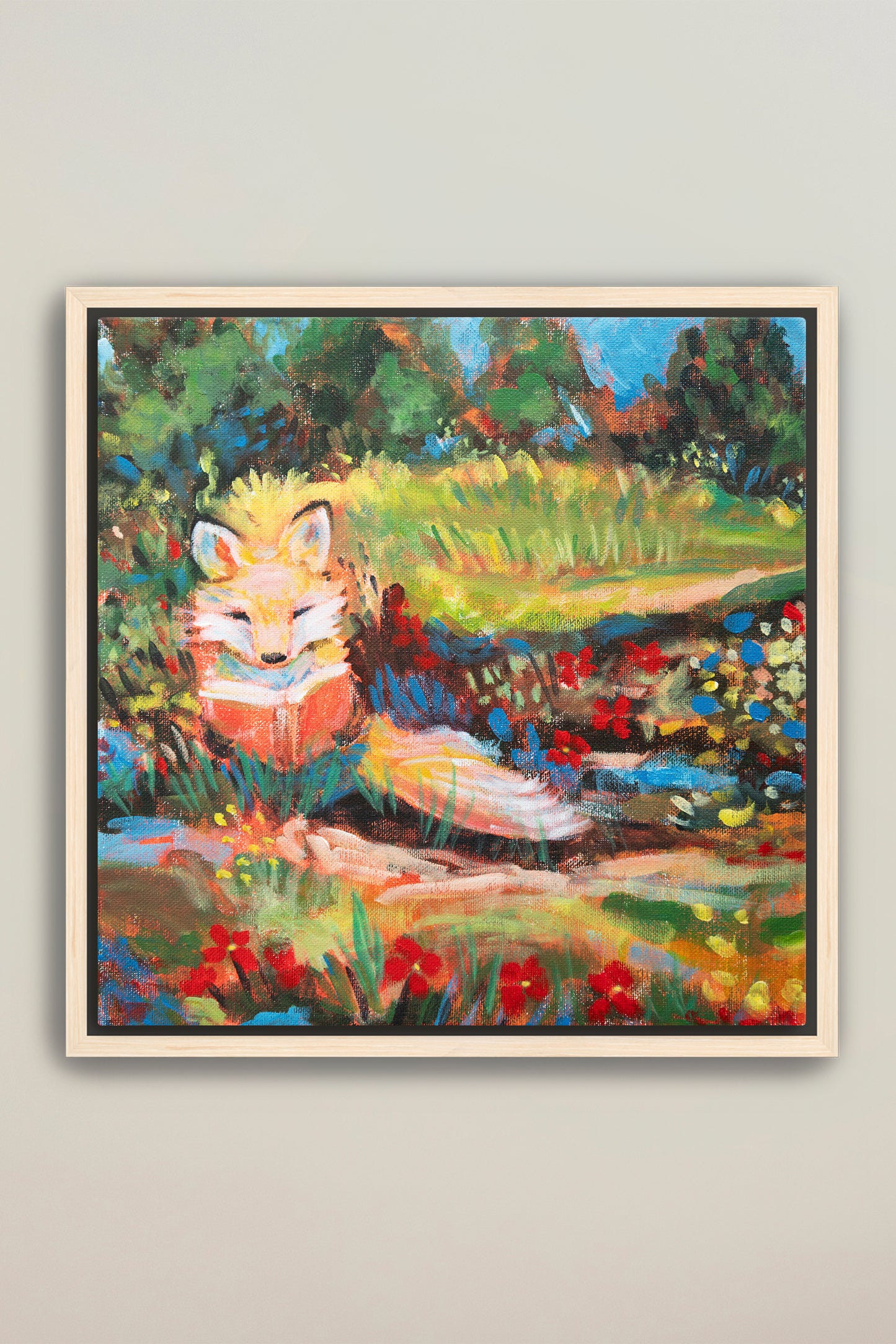 "Tales by the Trees" Square Art Print