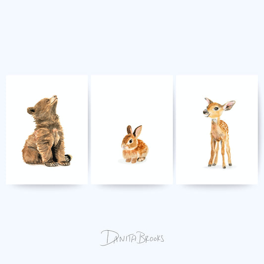 Woodland Baby Animals Set
