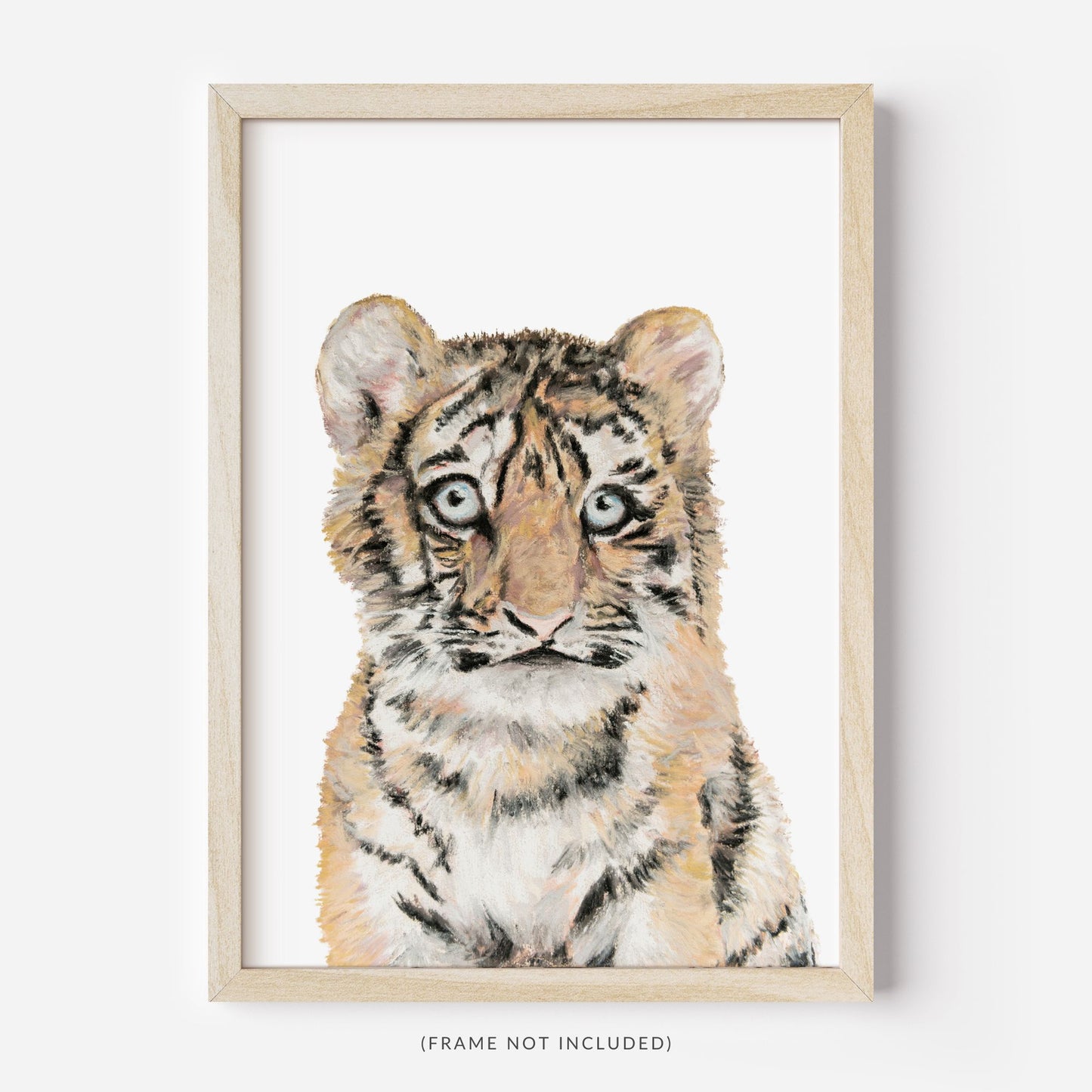 Tiger Painting Print - Pastel Animals Collection