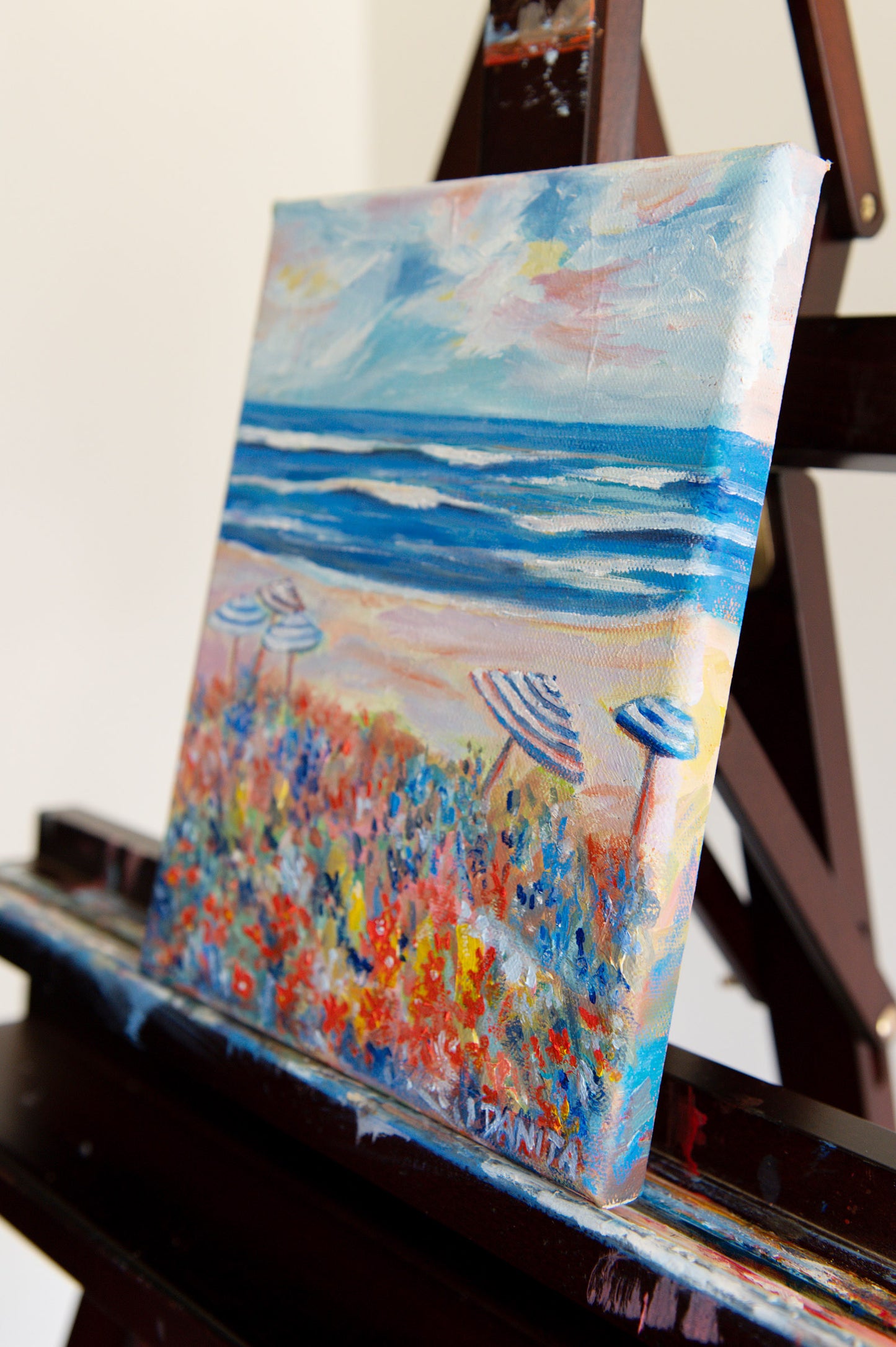 "Salt Bloom" Original Coastal Oil Painting 8"x10"