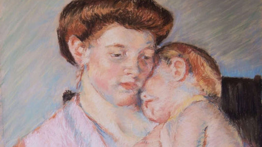 I try to copy Mary Cassatt's "Sleepy Baby" Famous Painting here's how to Copy Famous Paintings to be a Better Artist by Danita Brooks