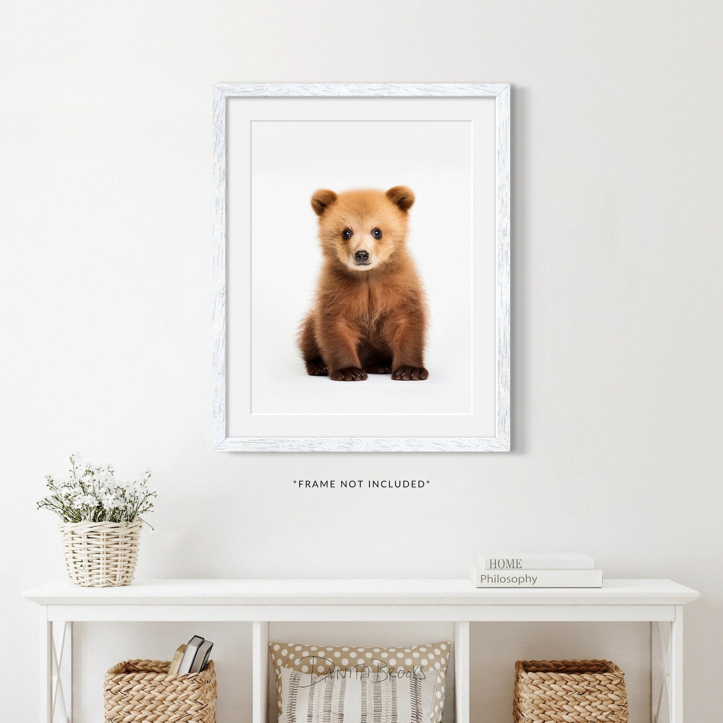 Sitting Baby Bear Art Print