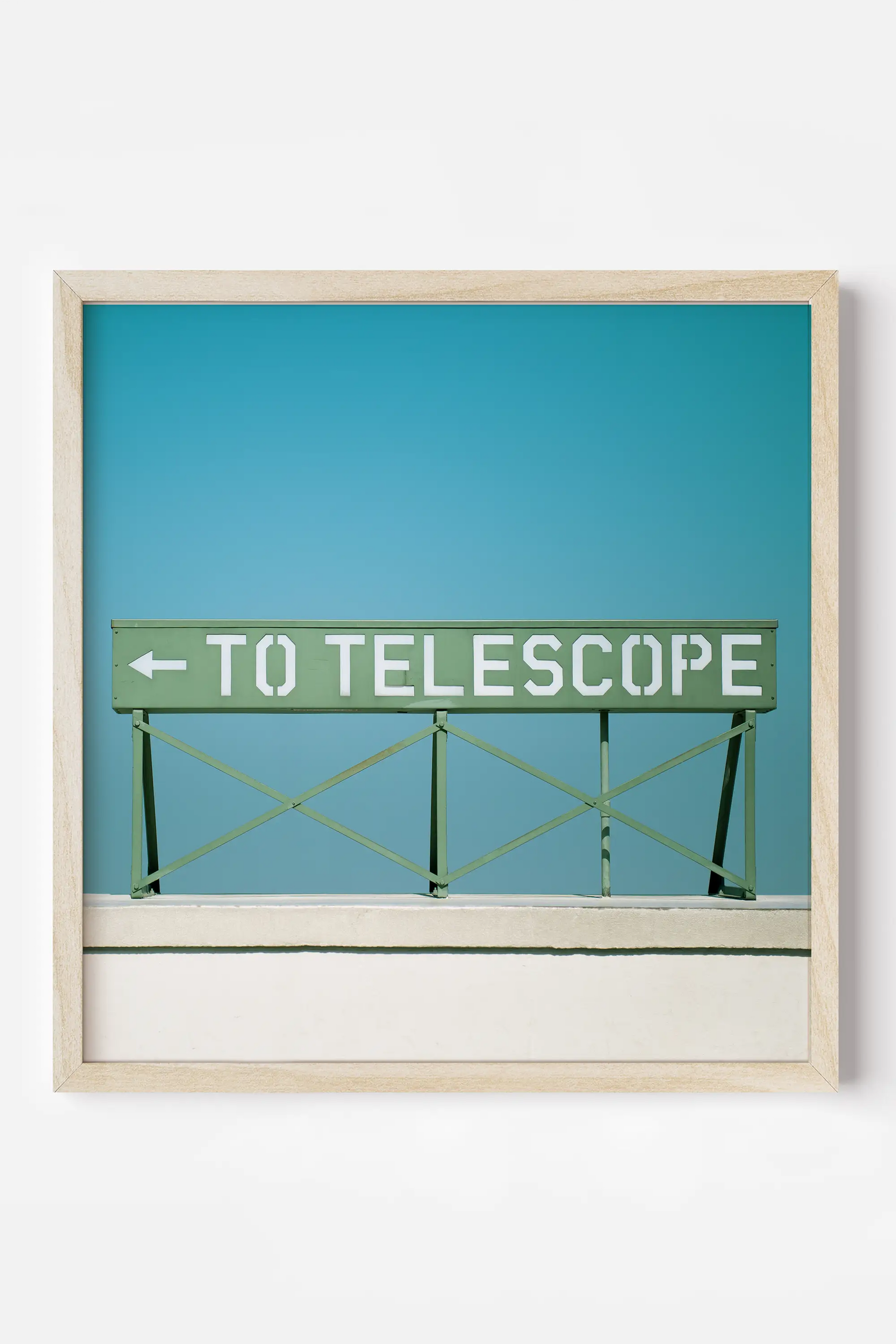 a picture of a bridge with a sign that says to telescope