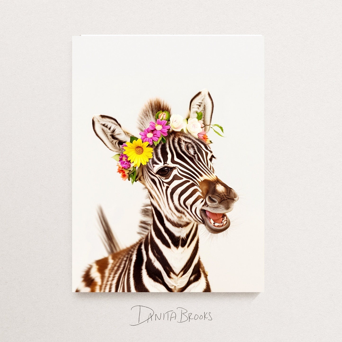 Flower Crown Zebra 1