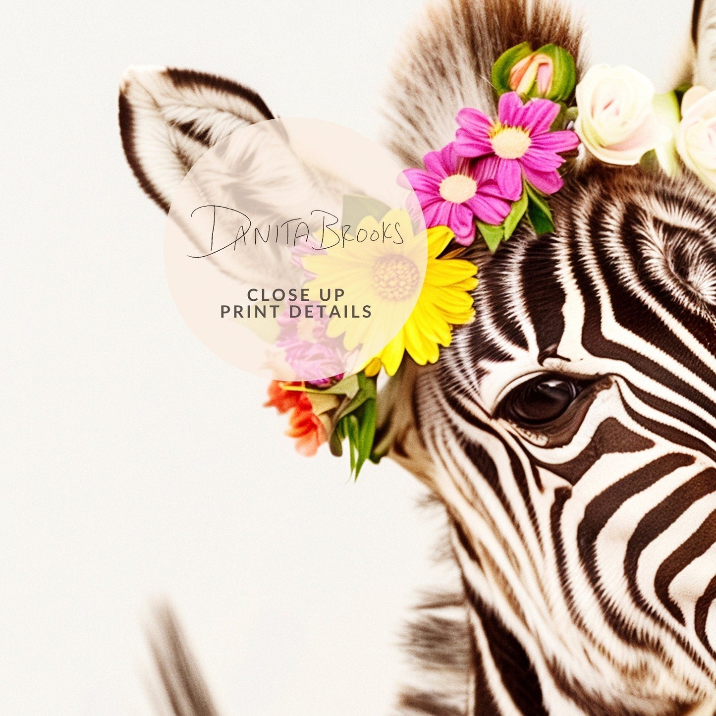 Flower Crown Zebra 1