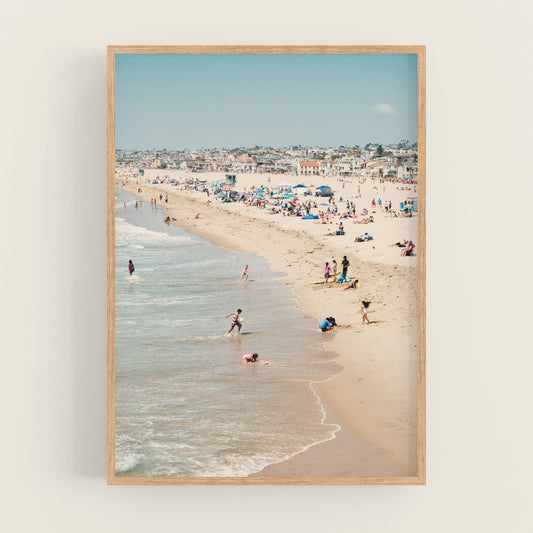 "Beach Day" Vertical Photography Print