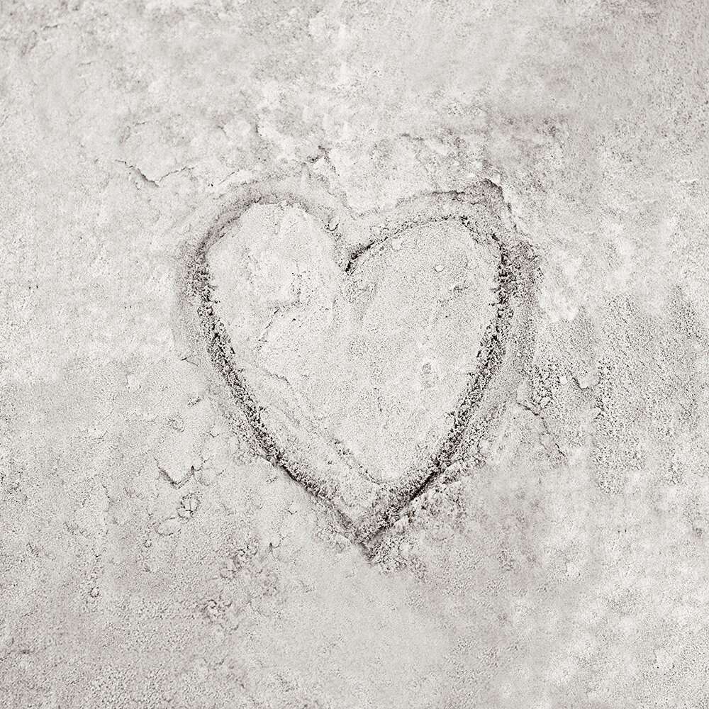 "Heart in the Sand" Square Photography Print