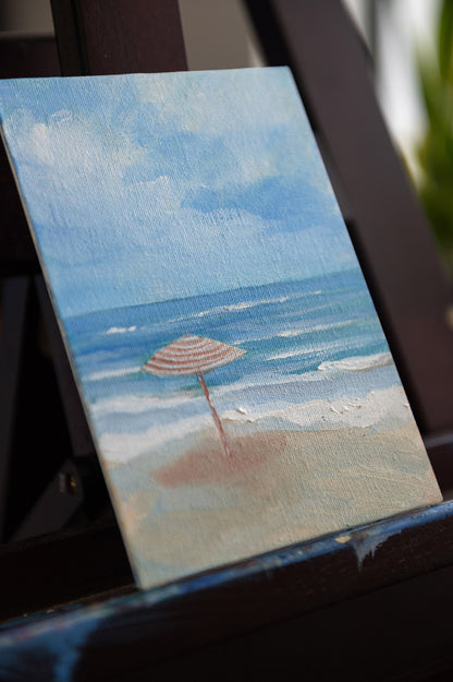 Stayed – Original Coastal Mini Painting 5x7