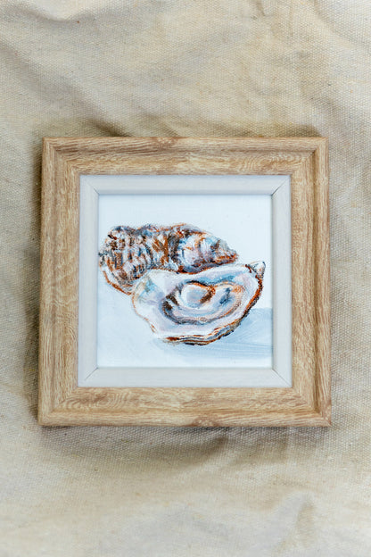 Oyster Study – Framed Mini Oyster Painting
