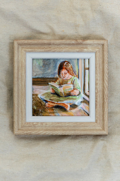 Afternoon Chapters #2 – Framed Mini Coastal Window Painting