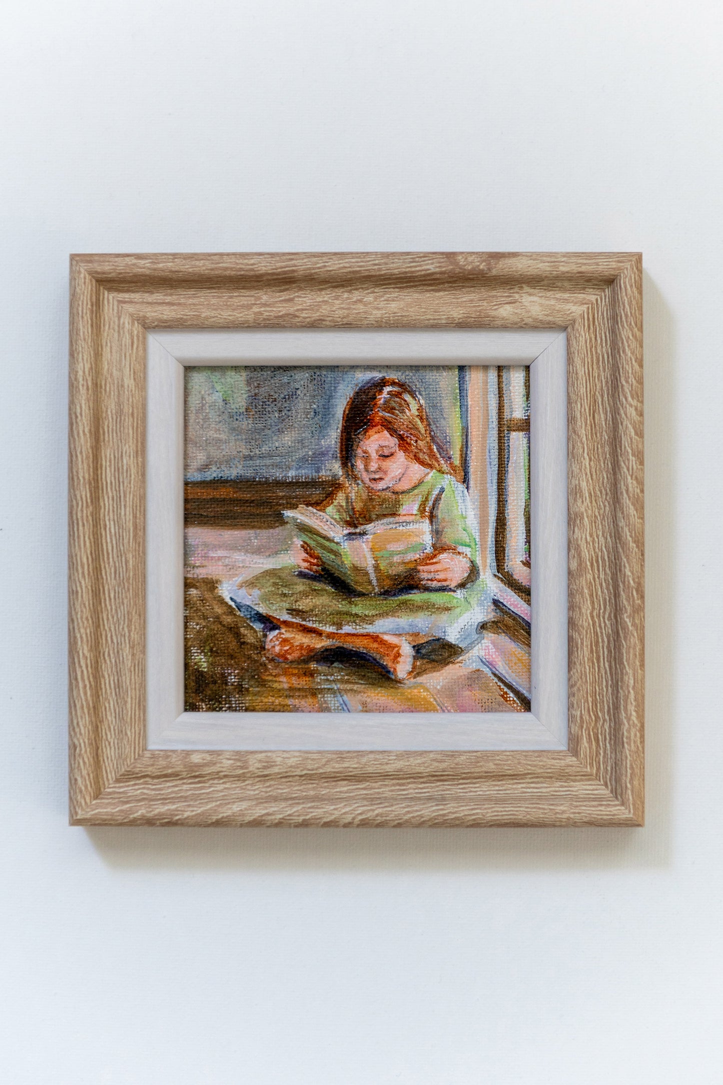 Afternoon Chapters #2 – Framed Mini Coastal Window Painting