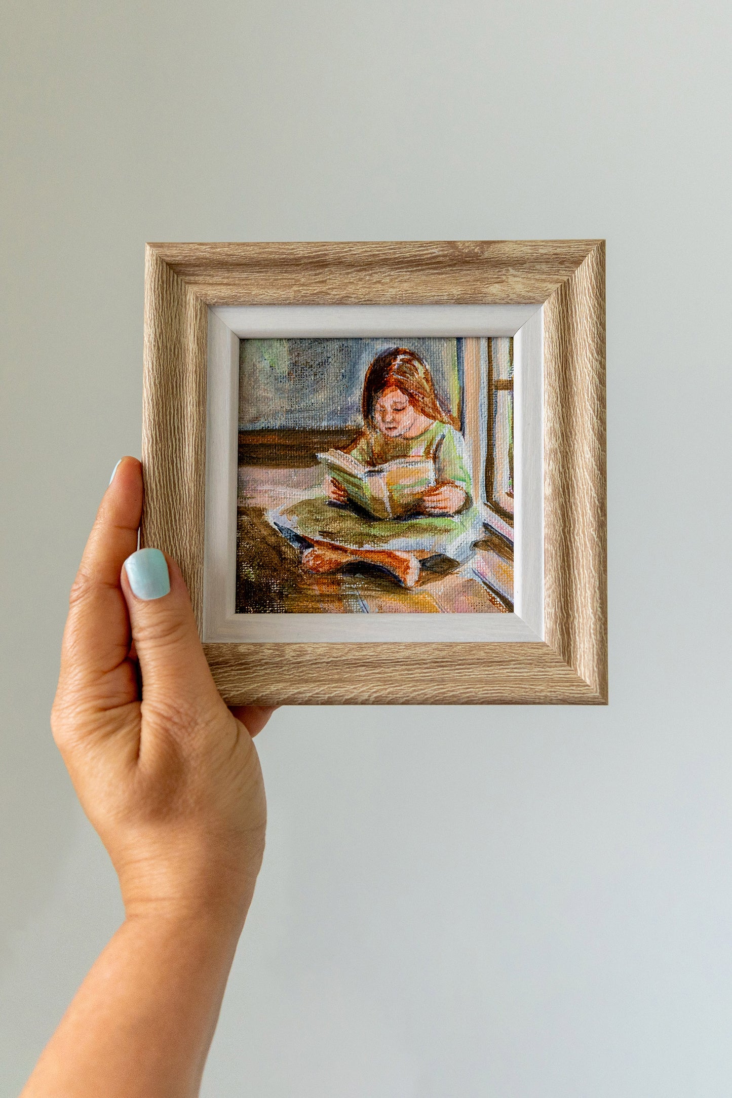 Afternoon Chapters #2 – Framed Mini Coastal Window Painting