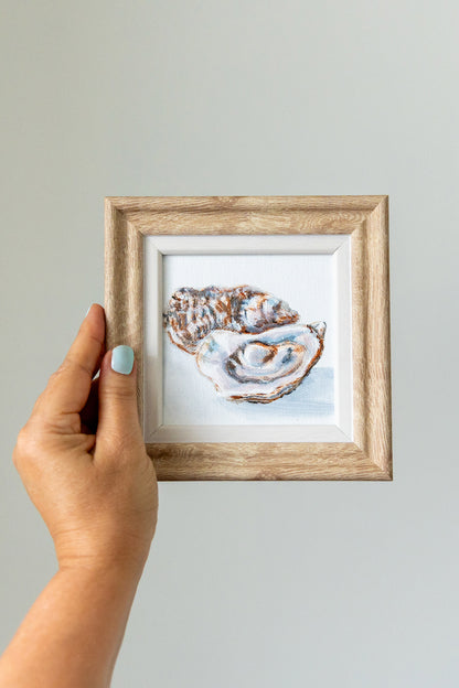 Oyster Study – Framed Mini Oyster Painting