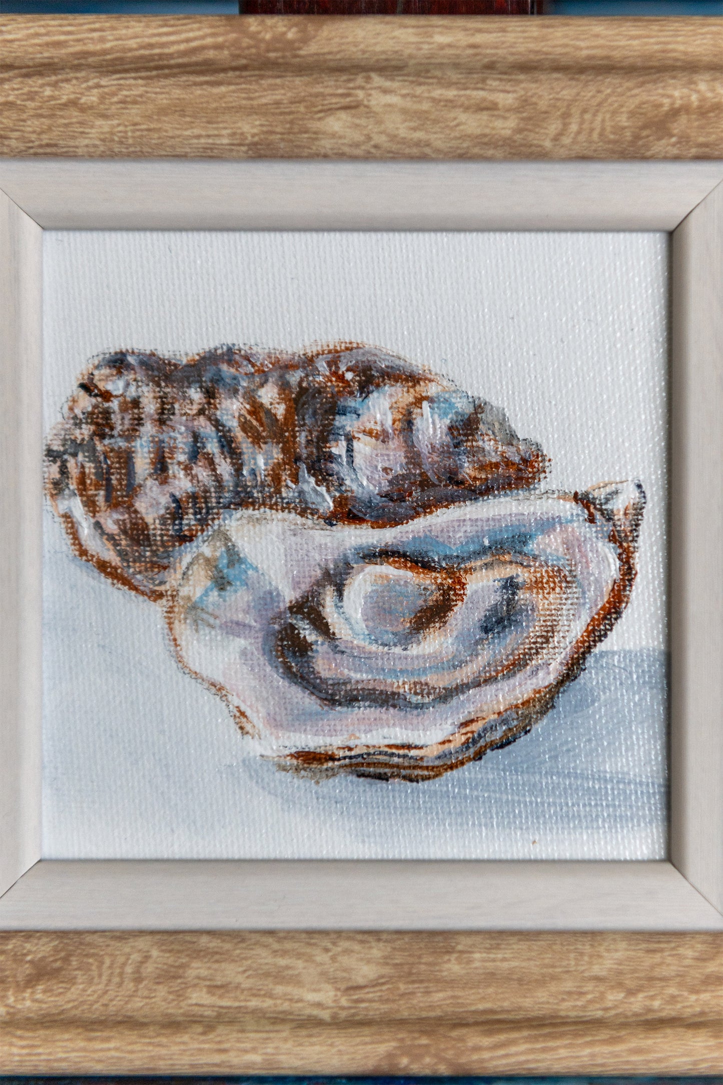Oyster Study – Framed Mini Oyster Painting