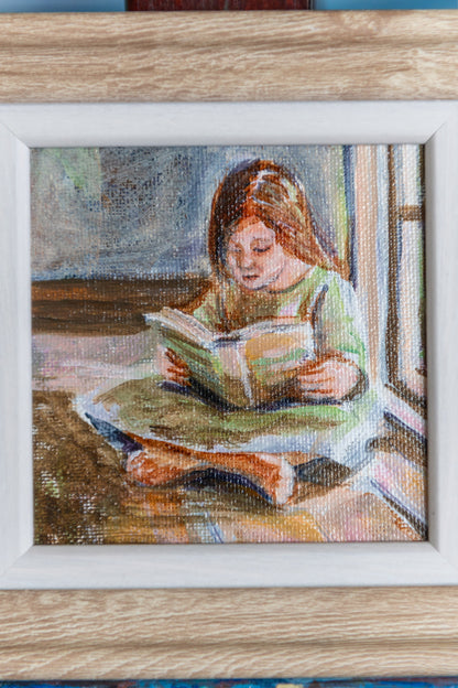 Afternoon Chapters #2 – Framed Mini Coastal Window Painting