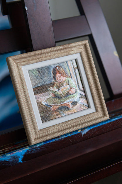 Afternoon Chapters #2 – Framed Mini Coastal Window Painting
