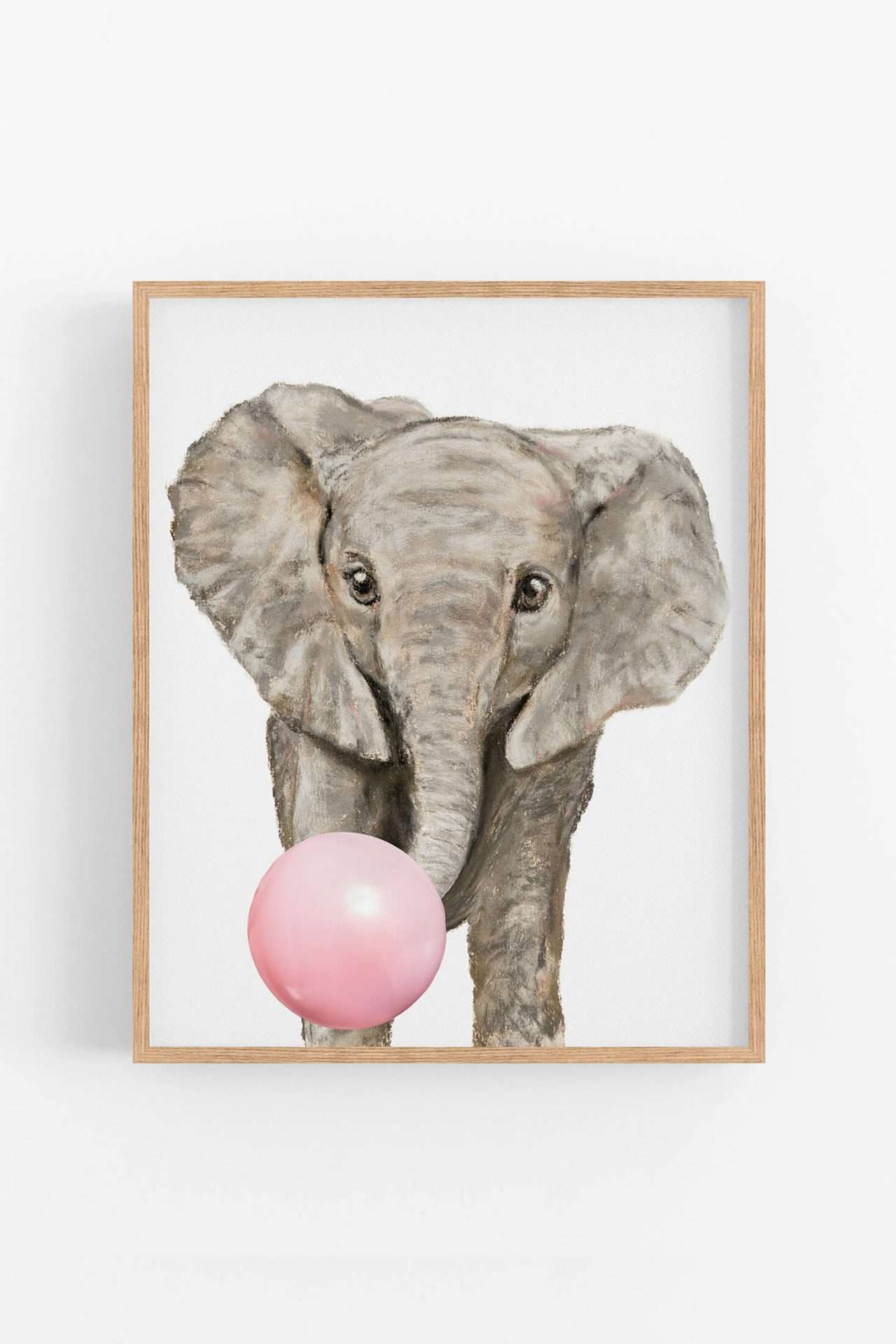 Elephant Pink Bubblegum Print