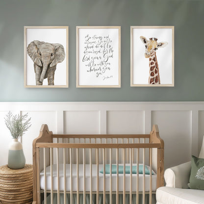 Safari Joshua 1:9 Print Set