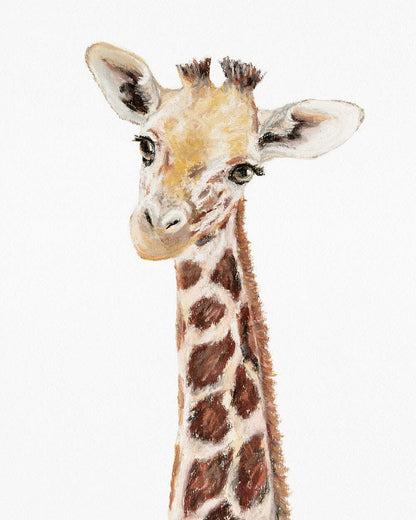 Giraffe Painting Print