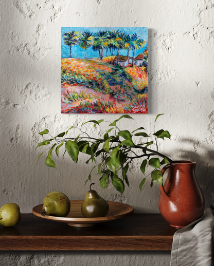 “Where the Palms Grow” Painting 10x10