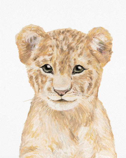 Lion Cub Painting Print