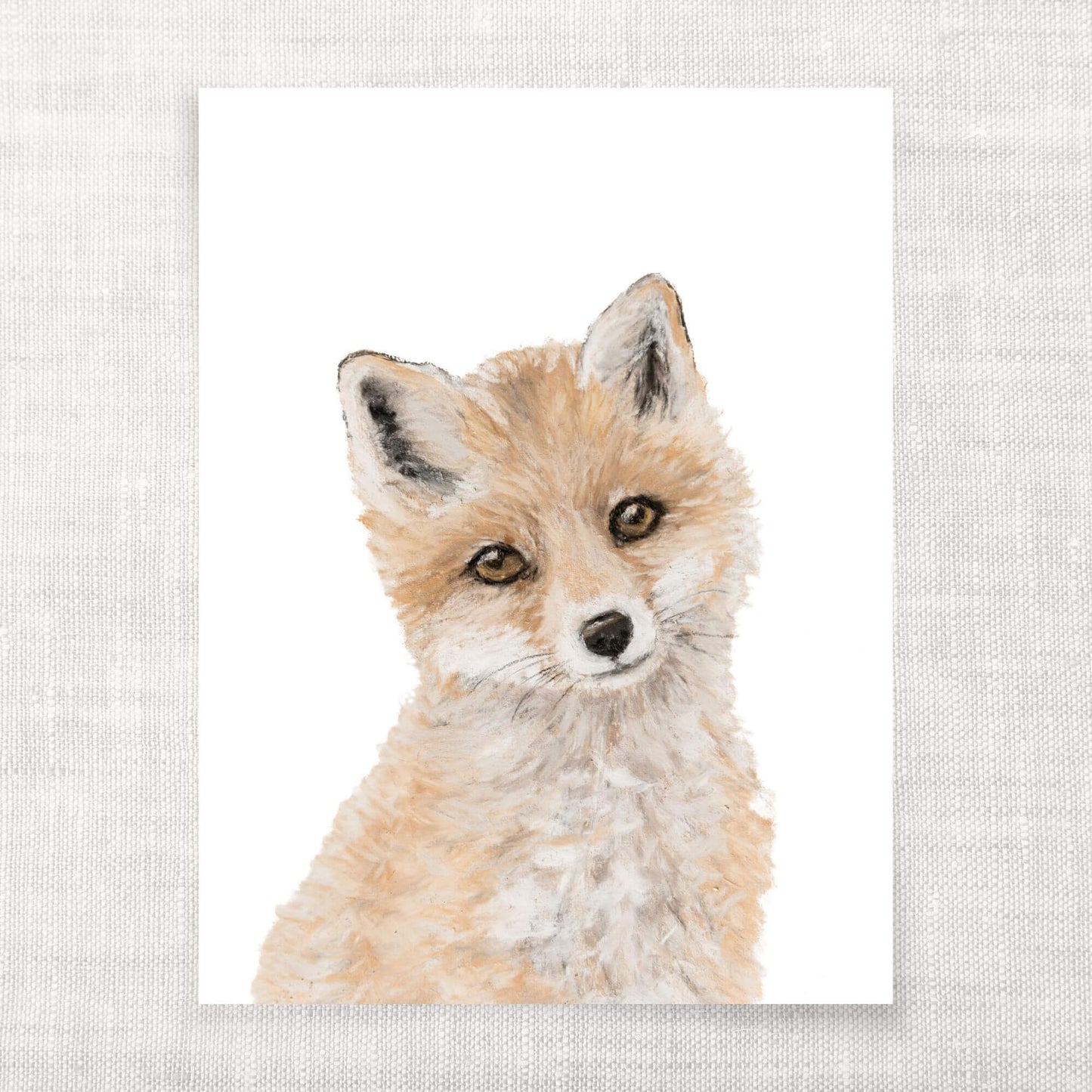 Pastel Fox Art Print