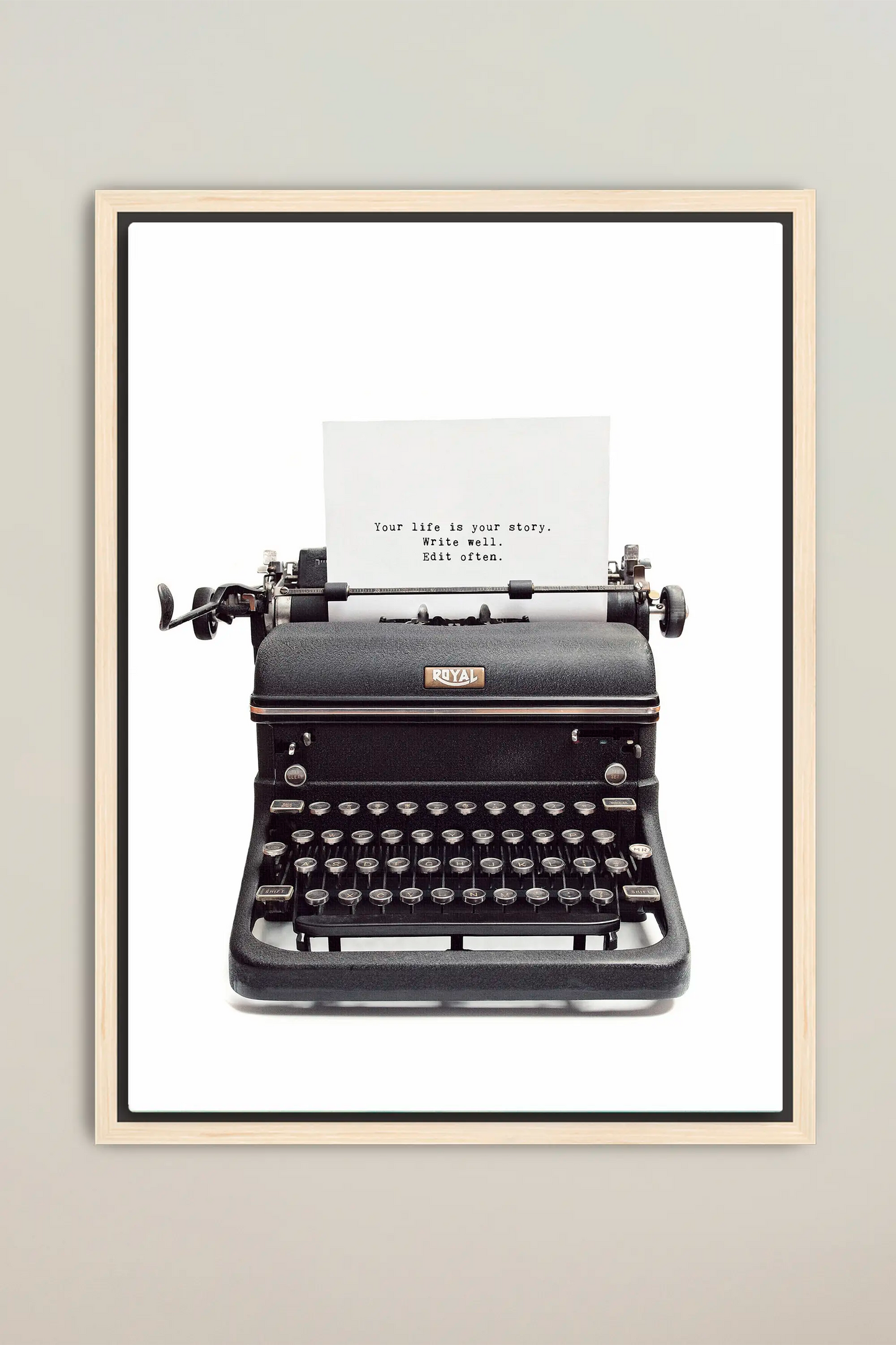 Personalized Typewriter Print