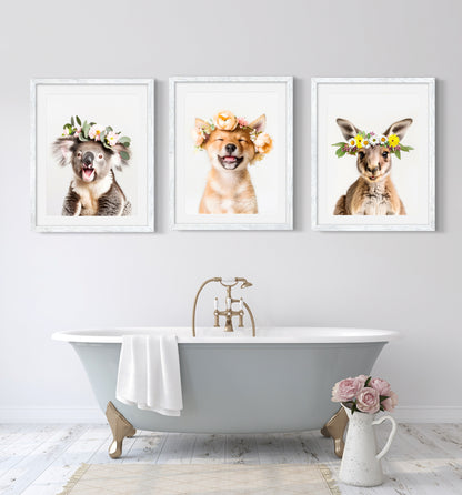 Australian Animals Print Set
