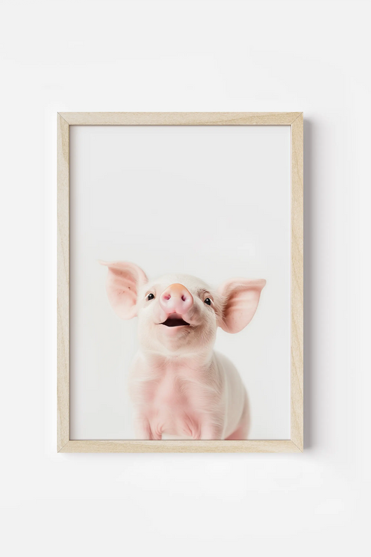 Pink Piglet Print