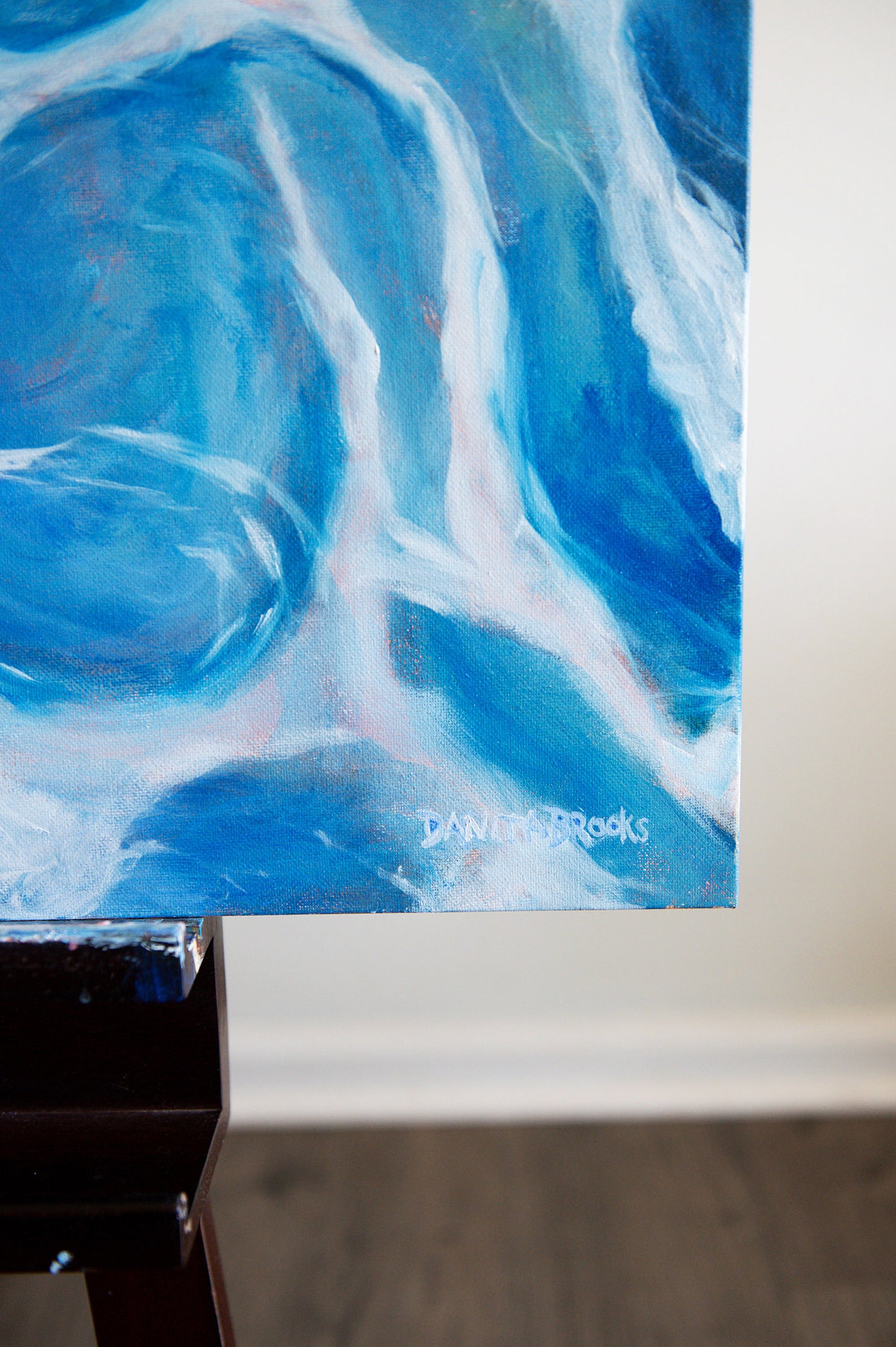 "Drawn" Original Oil Wave Painting 36"x48"