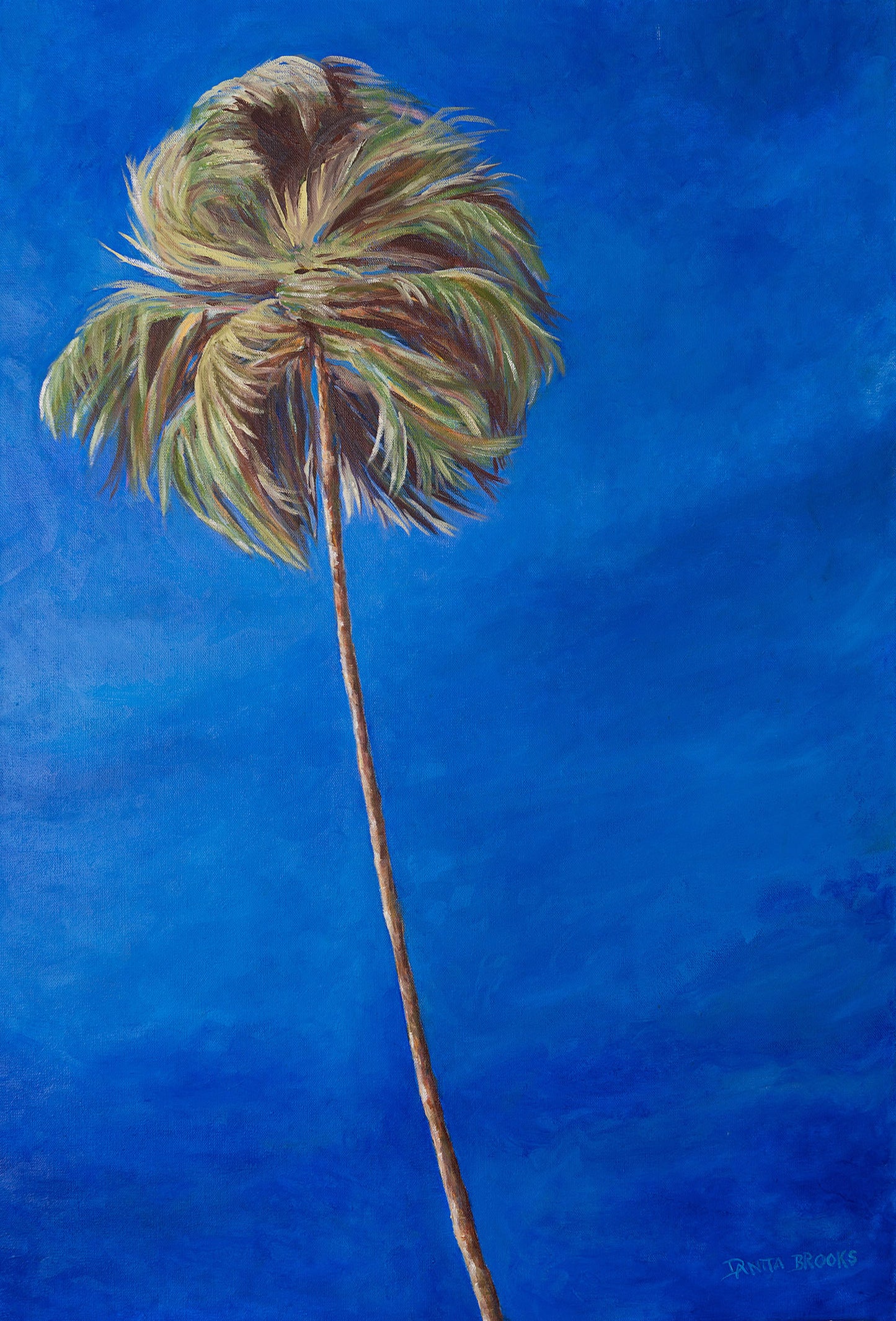 “Steady” 24"x36" Palm Tree Painting