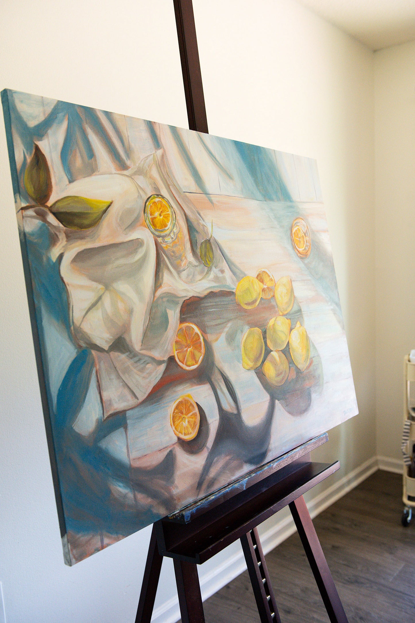 "Given" Original Lemon Still Life Painting 30"x40"