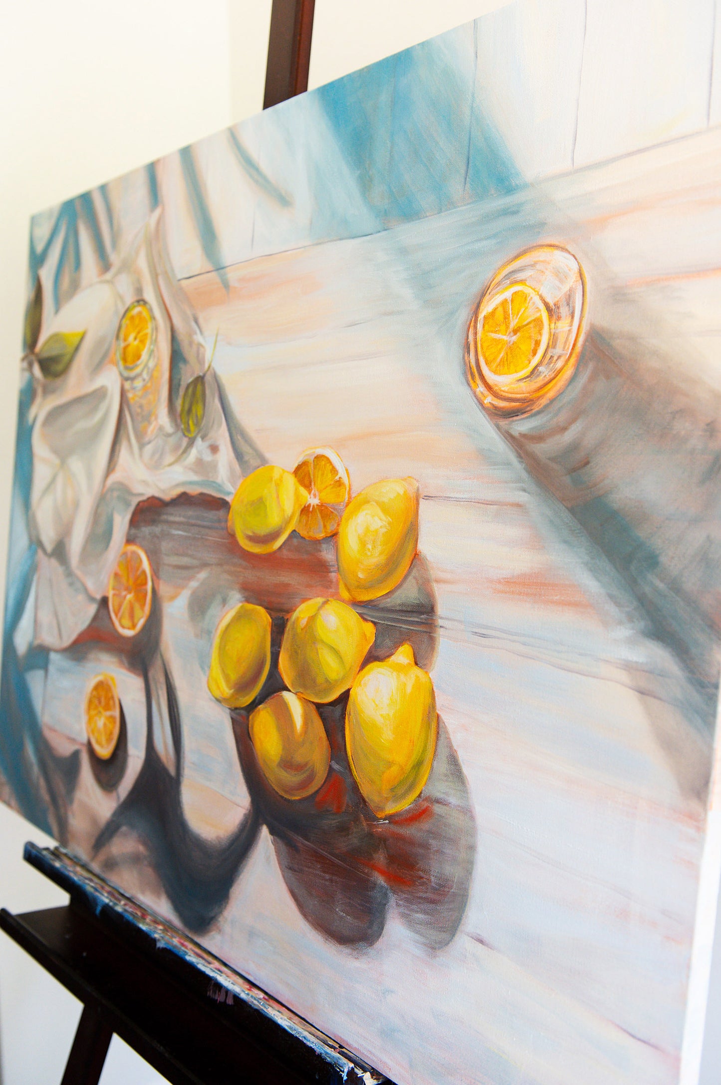 "Given" Original Lemon Still Life Painting 30"x40"