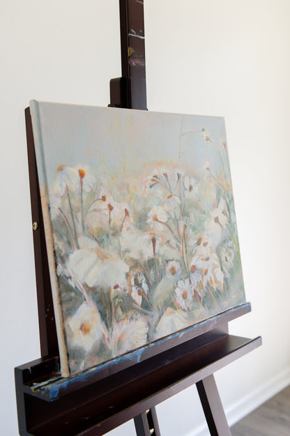 "Field Notes" Original Wild Daisy Painting 16"x20"