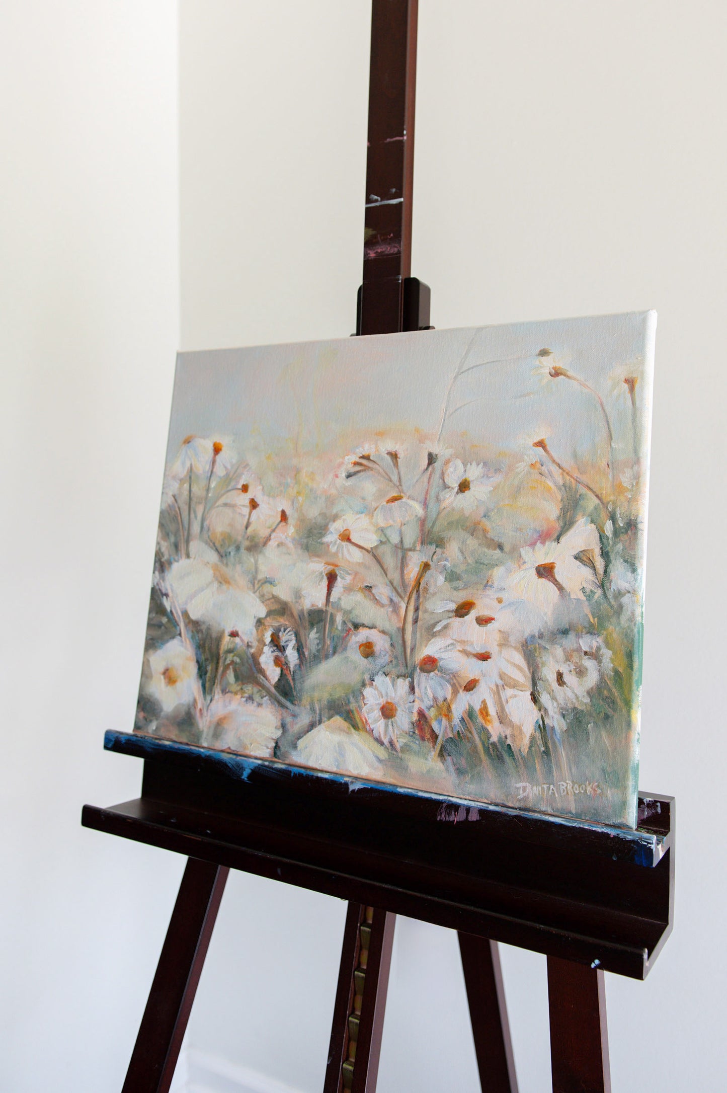 "Field Notes" Original Wild Daisy Painting 16"x20"