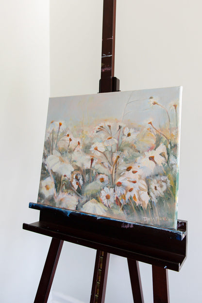 "Field Notes" Original Wild Daisy Painting 16"x20"