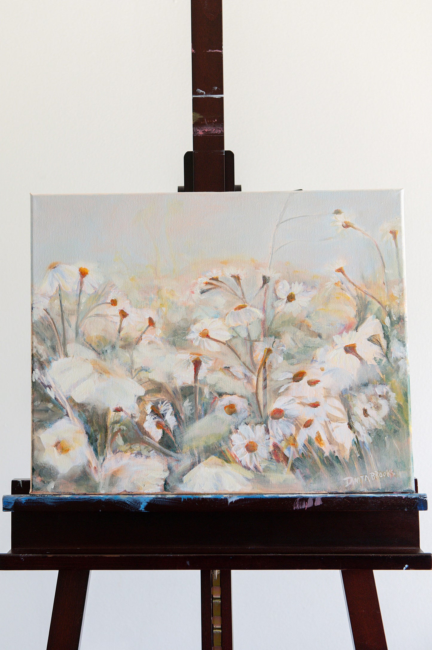 "Field Notes" Original Wild Daisy Painting 16"x20"