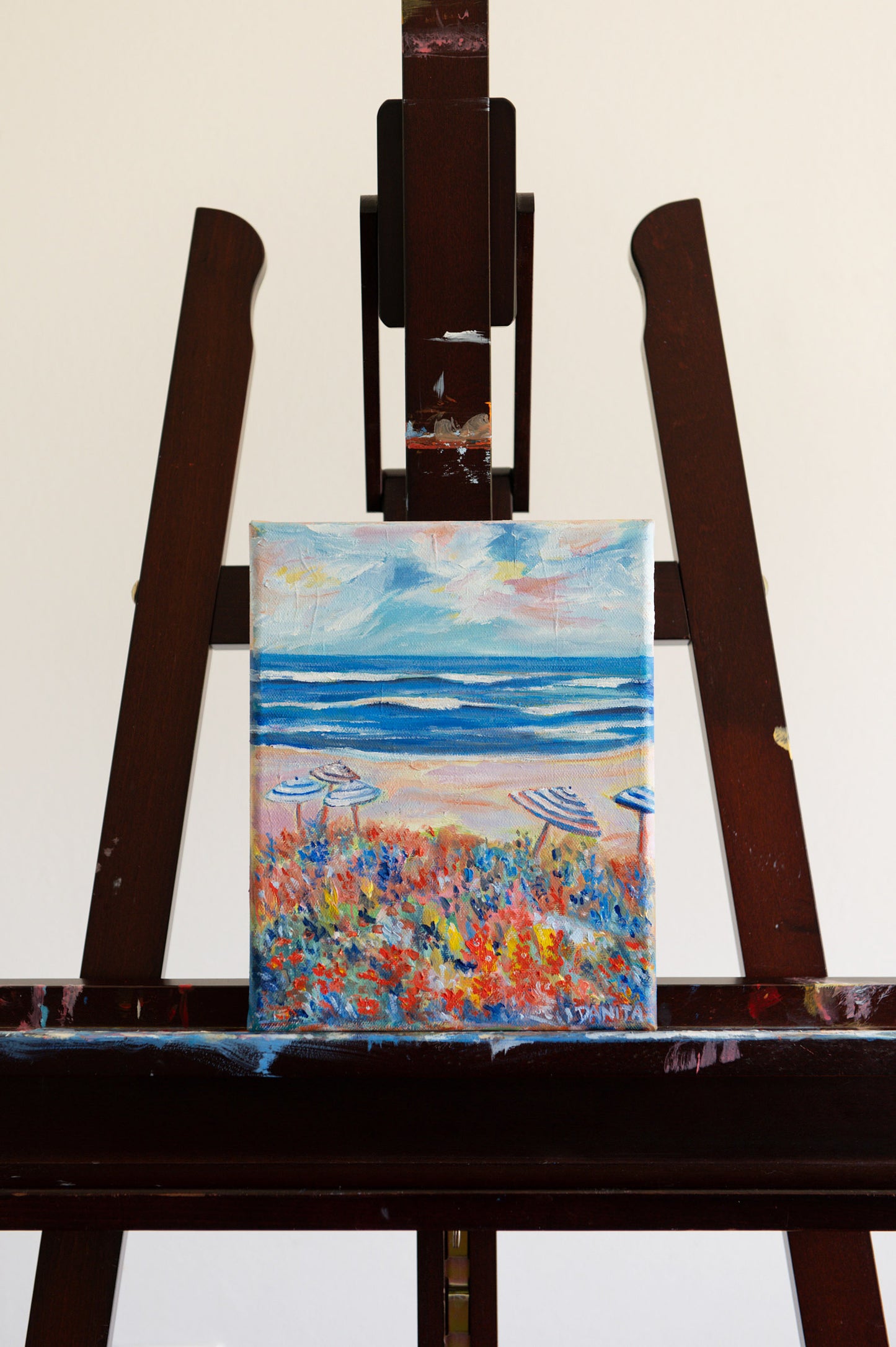 "Salt Bloom" Original Coastal Oil Painting 8"x10"