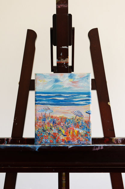 "Salt Bloom" Original Coastal Oil Painting 8"x10"