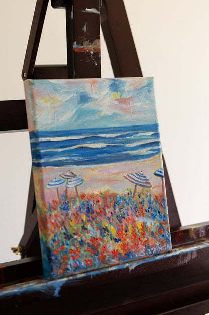 "Salt Bloom" Original Coastal Oil Painting 8"x10"
