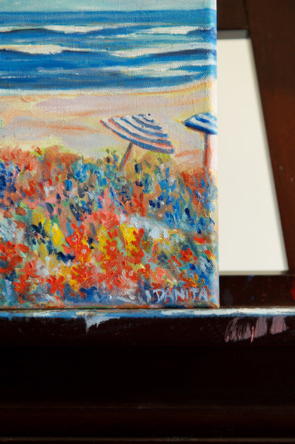 "Salt Bloom" Original Coastal Oil Painting 8"x10"