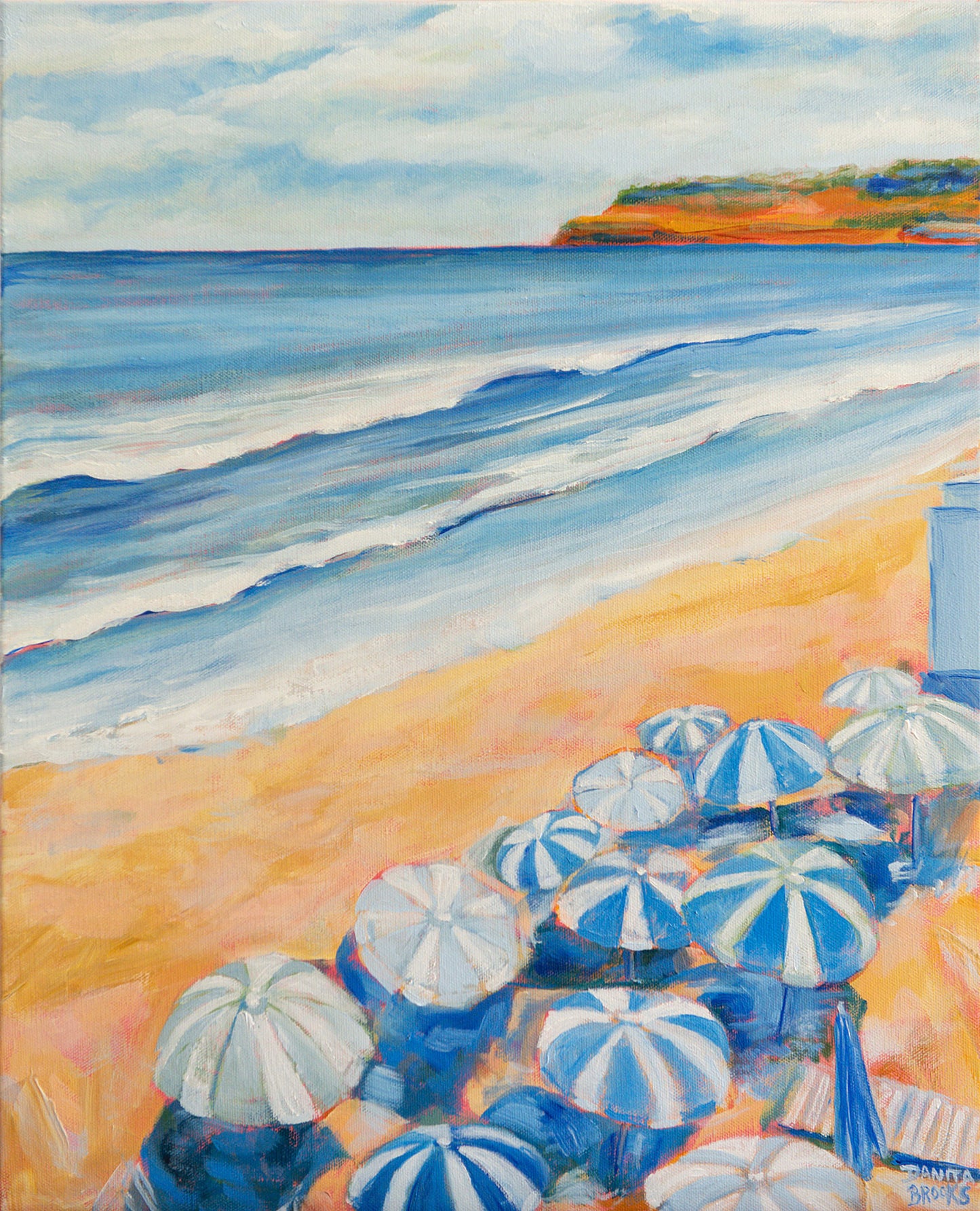 "Breathing Room" Original Oil Beach Painting 16"x20"