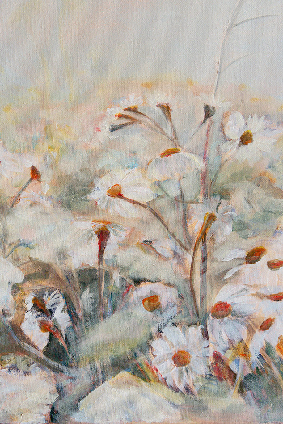 "Field Notes" Original Wild Daisy Painting 16"x20"