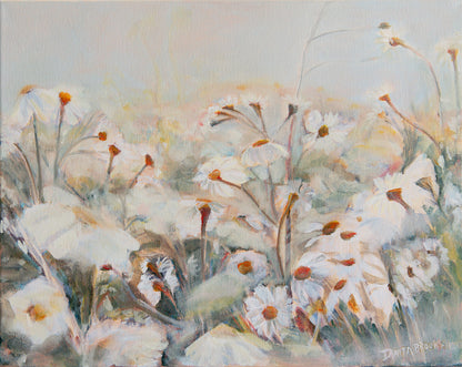 "Field Notes" Original Wild Daisy Painting 16"x20"