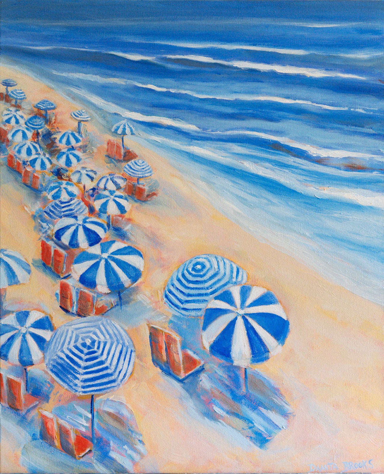 "High Season" Original Ocean Oil Painting 16"x20"