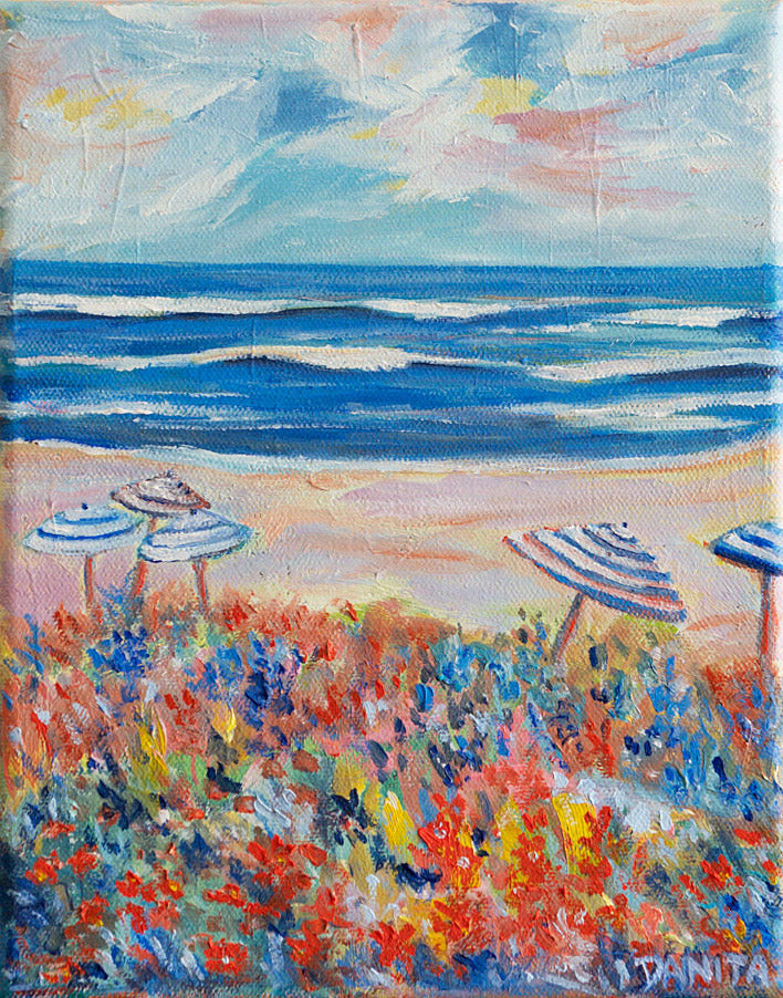 "Salt Bloom" Original Coastal Oil Painting 8"x10"