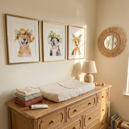 Australian Animal Nursery Art Print Set