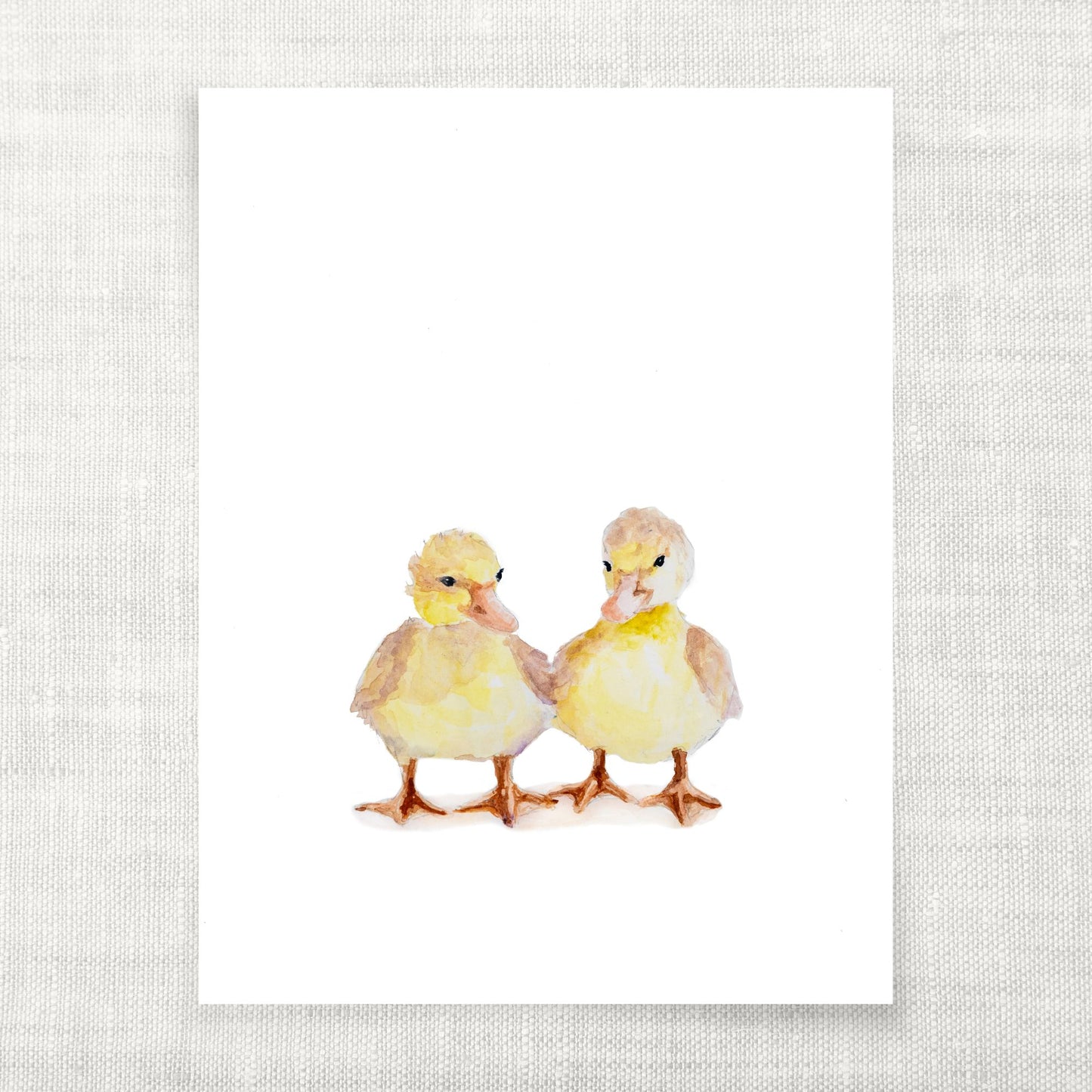 Baby Ducklings – Watercolor Nursery Print