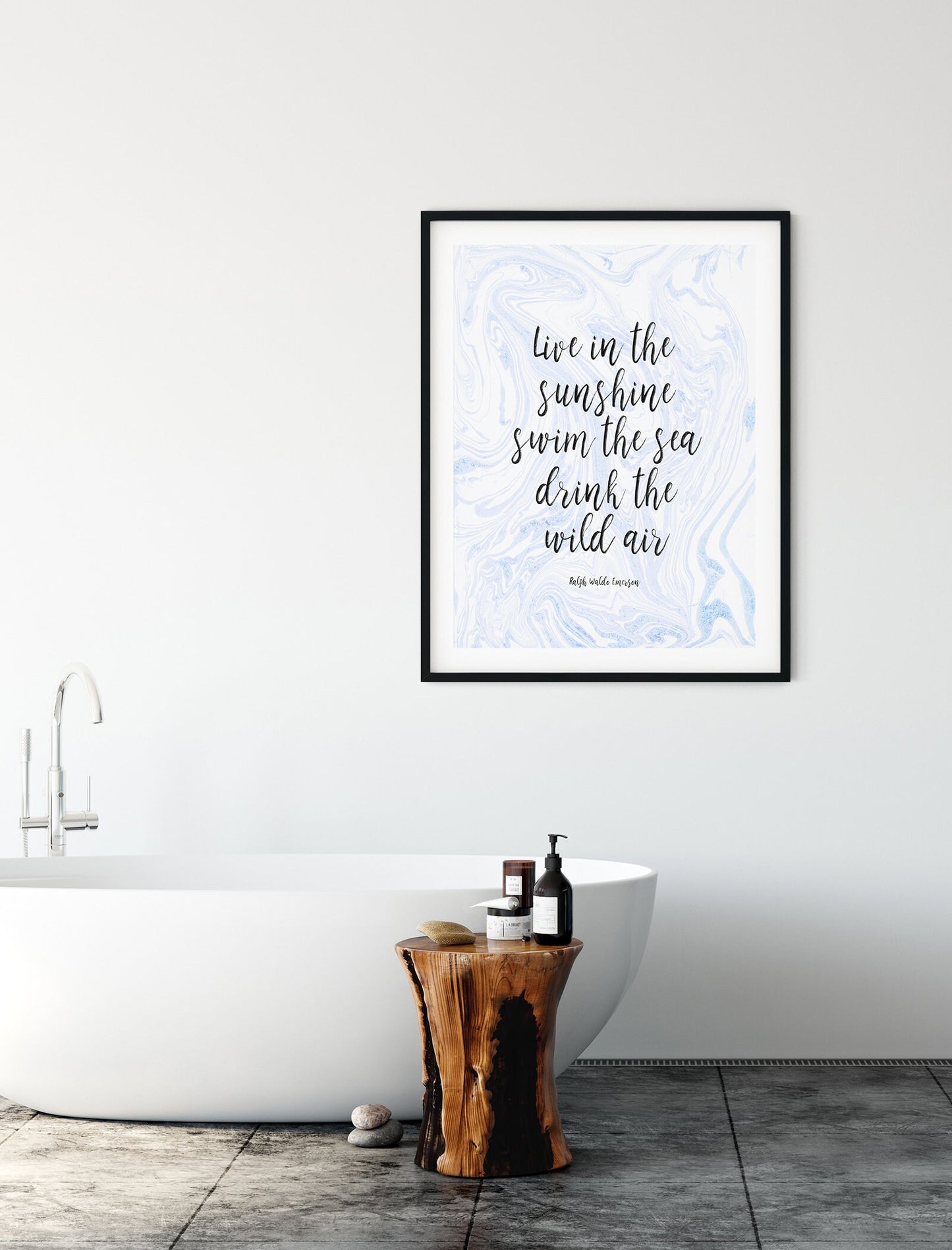 Live in the Sunshine Quote Art Print