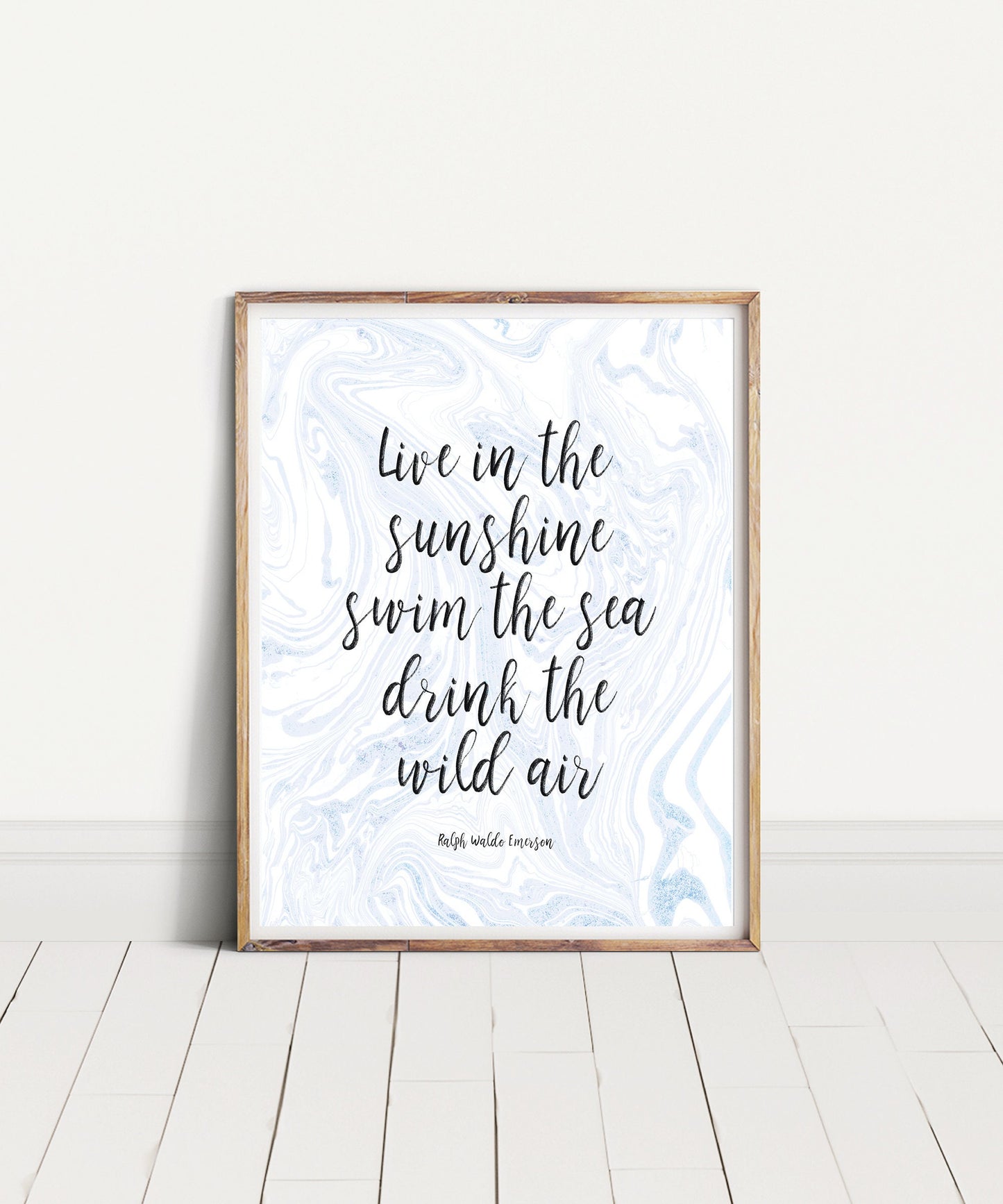 Live in the Sunshine Quote Art Print